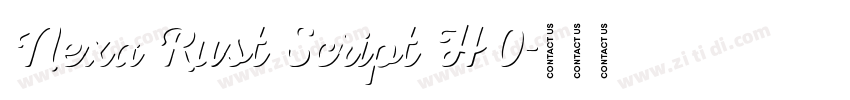 Nexa Rust Script H 0字体转换